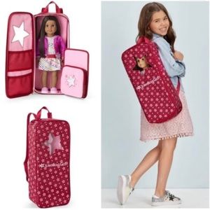 American Girl Doll Backpack Pink Star.
